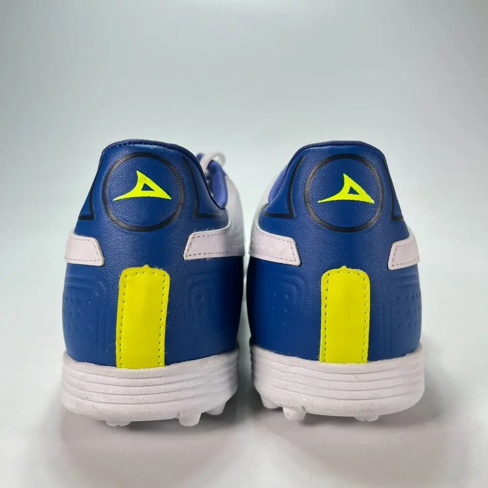Pirma Brasil Reinier Turf 3043 White Blue Low Top Soccer Shoes Men's Size 12